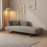 Solid Color Accent Chaise Lounge from the side view